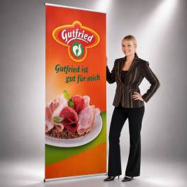 L-Banner Display Classic 80 mit Druck | 80 x 200cm | X-CITE® Werbesysteme