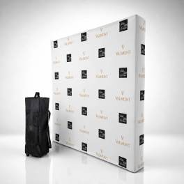 Faltdisplay Messewand Economy Textil 3x3 inkl. Druck