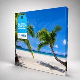 Faltdisplay Professional Textile 3x3, inkl. Transporttrolley