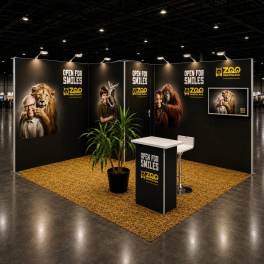 Modularer Messestand Panoramic H-Line 3x4m - H14