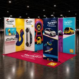 Modularer Messestand Panoramic H-Line 3x4m - H16