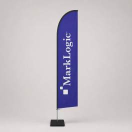 Beachflag Economy Straight M inkl. Druck