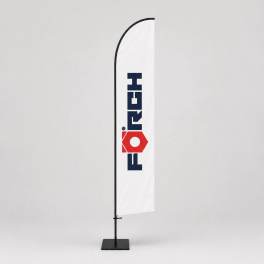 Beachflag Economy Straight S inkl. Druck